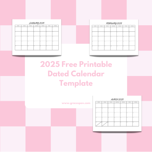 2025 Free Printable Calendar